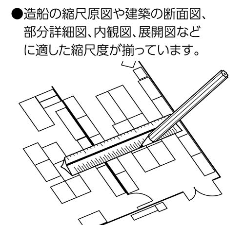 sinwa measurement (Shinwa Sokutei) triangle scale D-30 30cm construction / structure for boat JIS 74987