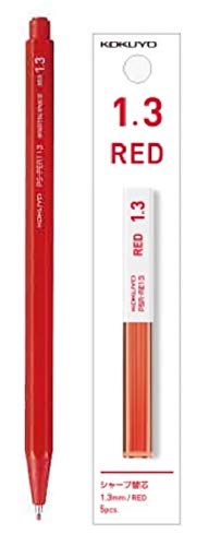 kokyo pencil sharp 1.3mm red core + sharp change core red PS-PER113-1P+PSR-RE13-1P 2 kind 2 piece collection .