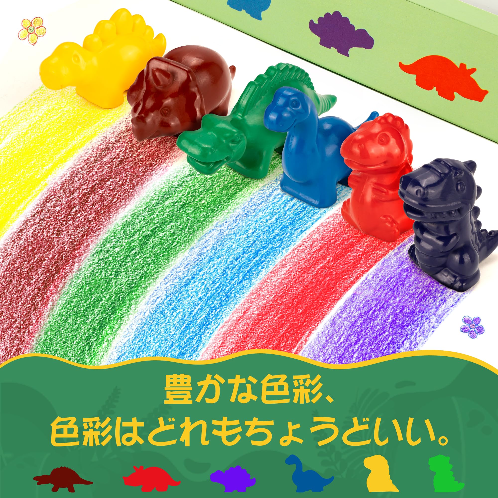 VIASHA baby crayons 6 color water ..... crayons. lovely dinosaur. shape safety less . breaking ..., hand . dirt not crayons child, elementary school student .... for, go in .