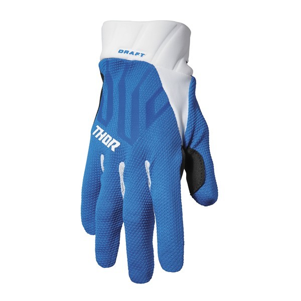 S size MX glove THOR 22/23 DRAFT blue / white motocross regular imported goods WESTWOODMX