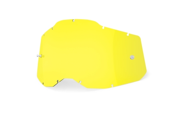  защитные очки для замена одиночный линзы 100% желтый anti противотуманые фары RACECRAFT2 /ACCURI2 /STRATA2 соответствует стандартный импортные товары WESTWOODMX