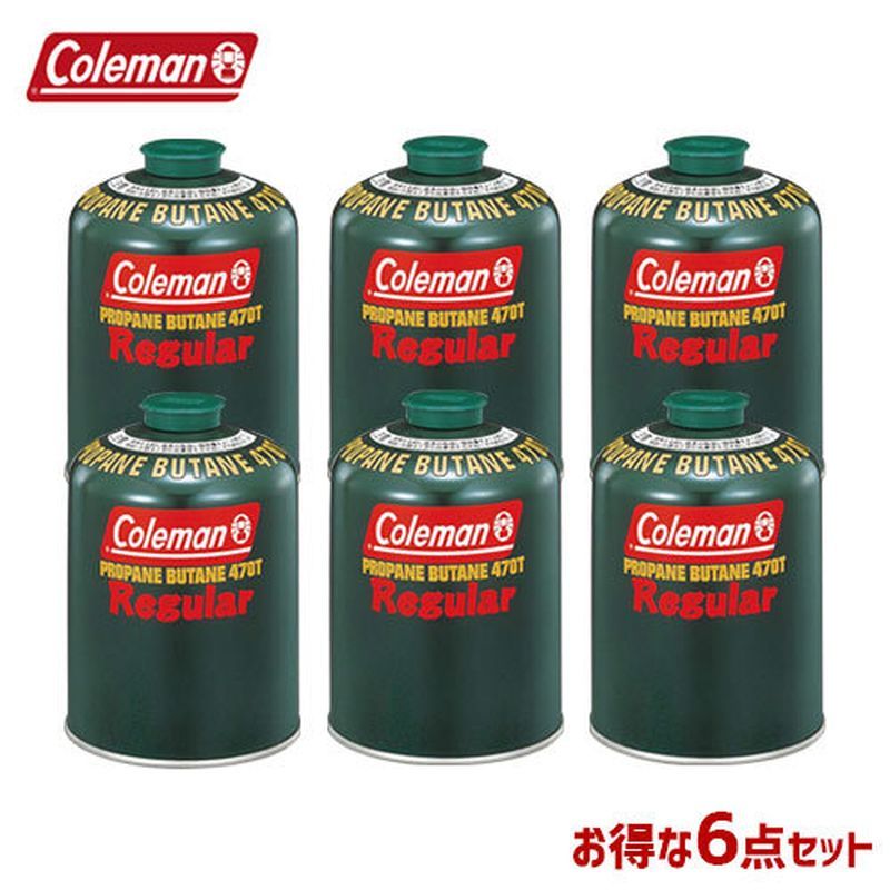 コールマン 純正LPガス燃料（470G）5103A470T0 6点セットの商品画像