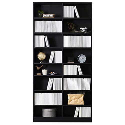 アイリスオーヤマ コミックラック 大容量タイプ W890×D288×H1800mm CORK-1890 （ブラック）の商品画像