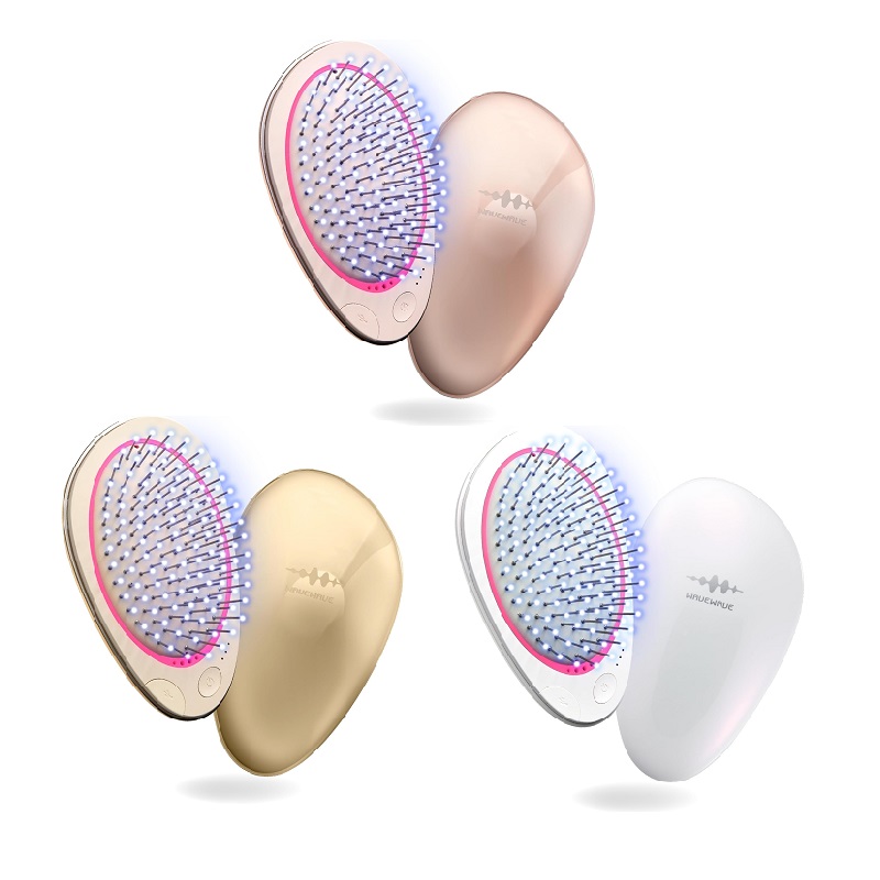 WAVEWAVE EMS Brush Air Mini 1 шт brush воздушный Mini волосы щетка кожа головы щетка EMS покрытие LED. блеск USB перевозка электрический щетка 