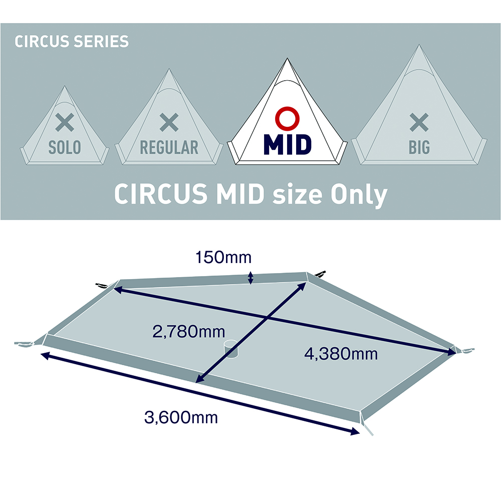 [SALE специальная цена ] тонн mak дизайн цирк TC MID тент на землю половина [ опция товар ](tent-mark DESIGNS)