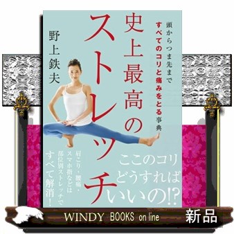 史上最高のストレッチ　頭からつま先まですべてのコリと痛みをとる事典 野上鉄夫／著の商品画像