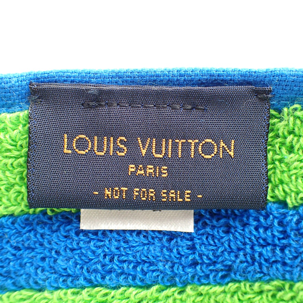  as good as new LOUIS VUITTON Louis * Vuitton 20 year made R96092 gong du van beach towel blue / green lady's 