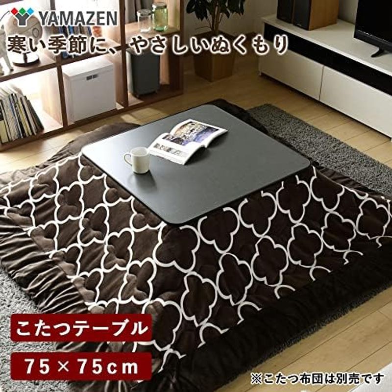  mountain . casual kotatsu table 75cm square one person living Flat heater carbon heater at hand electron controller attaching black 