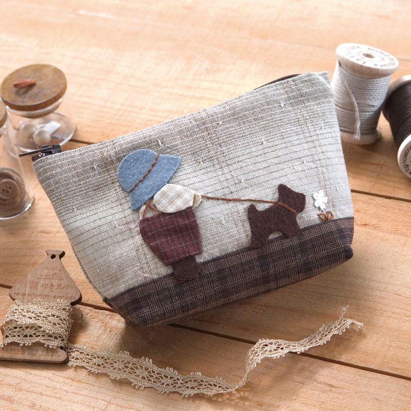 o rim Pas made . patchwork kit [bi Lee. make-up pouch ] PA-582