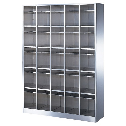  business use shoes box 25 person for made of stainless steel open 5 row 5 step middle shelves attaching 
