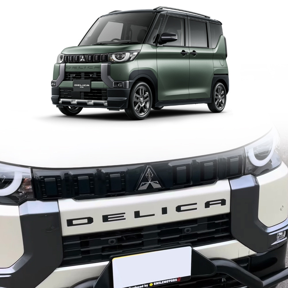  Mitsubishi DELICA MINI Delica Mini детали передний бампер эмблема DELICA Logo передний эмблема экстерьер детали custom детали эмблема аксессуары 