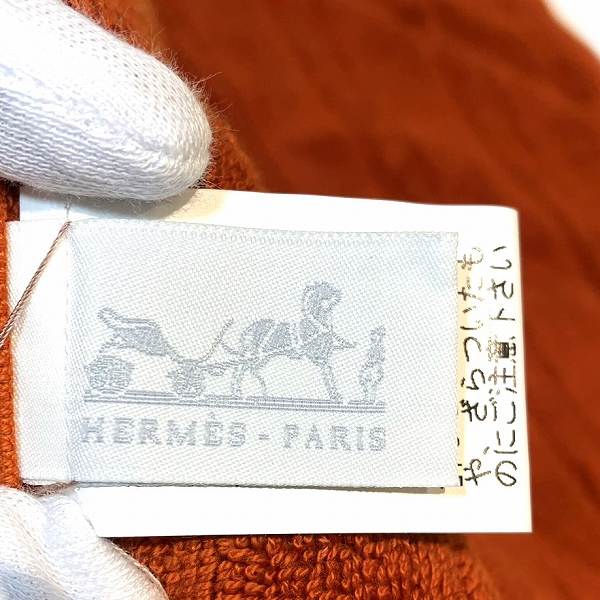  Hermes Hermes Calle towel stereo a-z orange brand small articles hand towel unisex used 