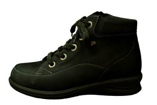  fins comfort finncomfort short boots PARSENN 2243 black n back warm wool lining flatness pair Cyan Inter National 
