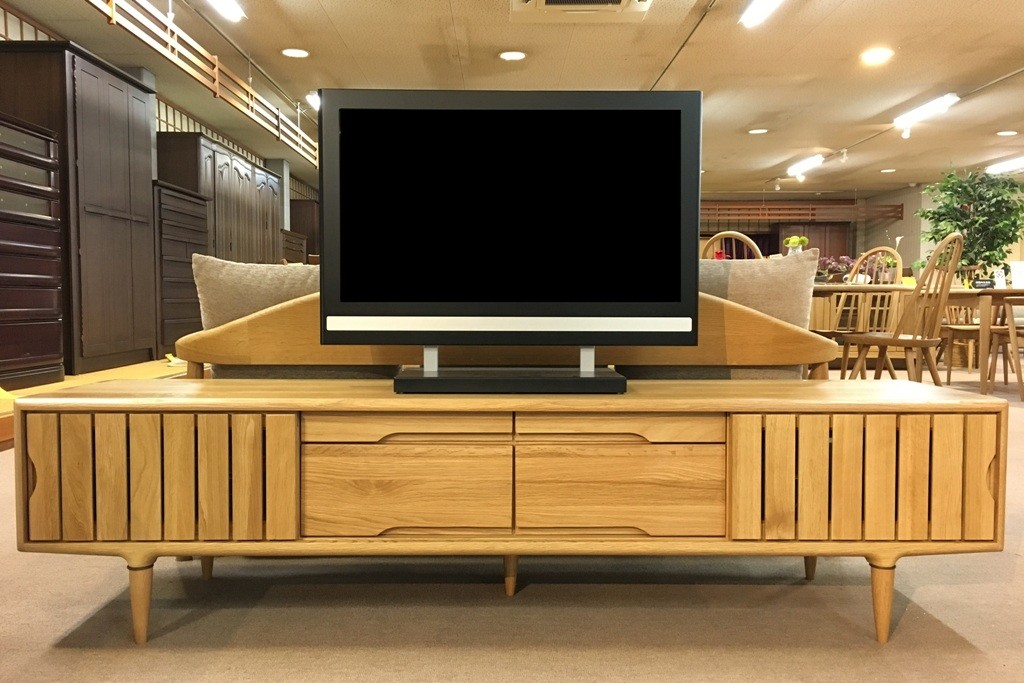 テレビボード おしゃれ 北欧風 無垢 180 完成品 ローボード テレビ台