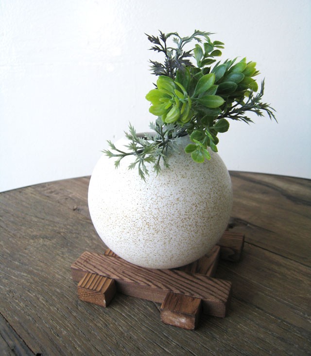 花器 おしゃれ 一輪挿し 花瓶 花びん 信楽焼 陶器 花入れ ホワイト