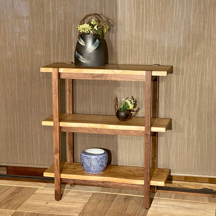 一枚板 木製シェルフ 楠 楠の木 クス ウォールナット 無垢 天然 一枚板 木製シェルフ 楠 楠の木 クス ウォールナット 無垢 天然
