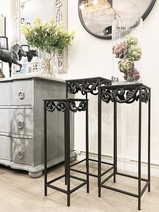 花台 3点セット プランタースタンド フラワースタンド 天然木