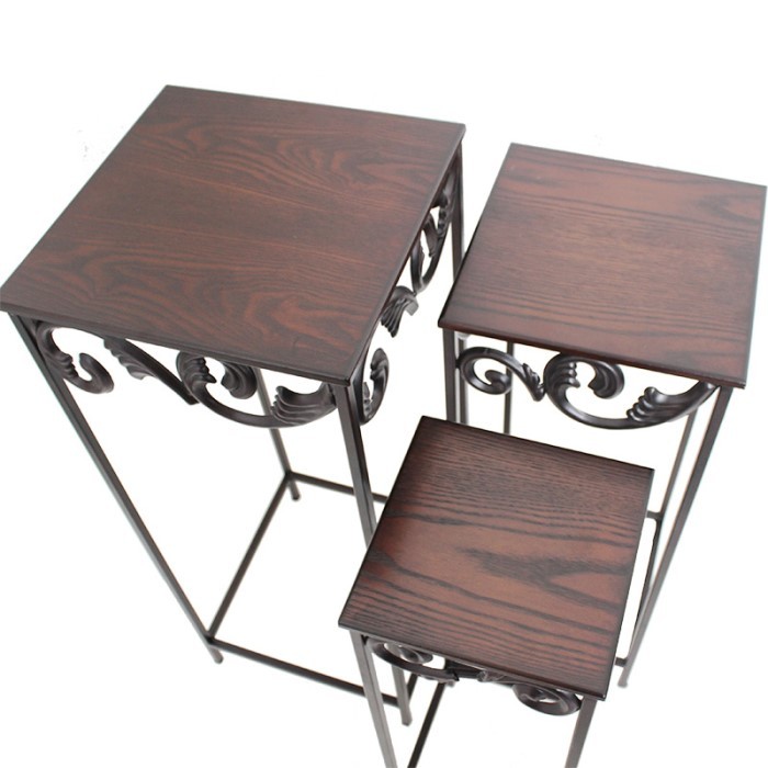 花台 3点セット プランタースタンド フラワースタンド 天然木