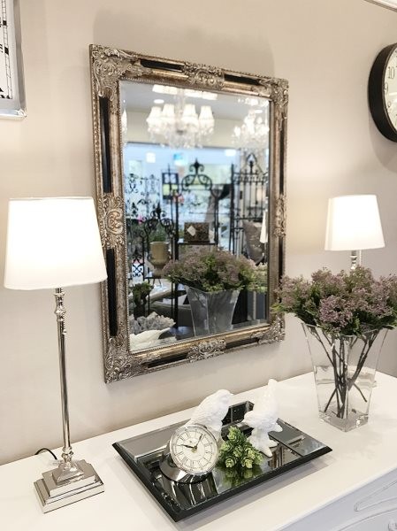 アンティーク調　エレガント　彫刻　ウォールミラー　壁掛け　鏡 鏡 壁掛け ミラー 壁掛けミラー ウォールミラー アンティーク