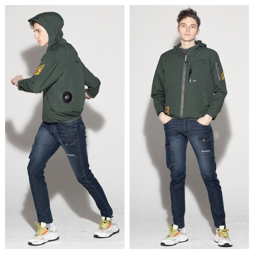 空調ウェア (服のみ) アイズフロンティア 10080 長袖 フー