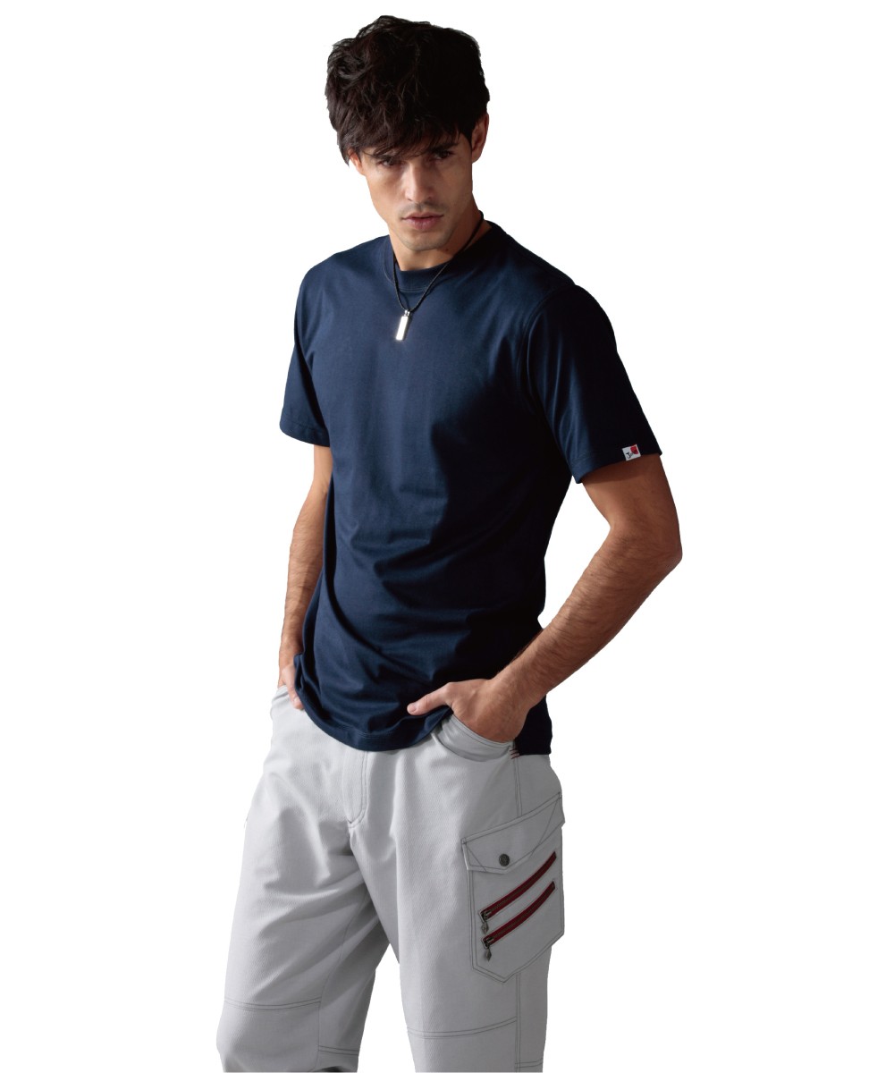 Jawin ジャウィン 作業着 春夏 作業服 吸汗速乾 半袖 Tシャツ 快適な着