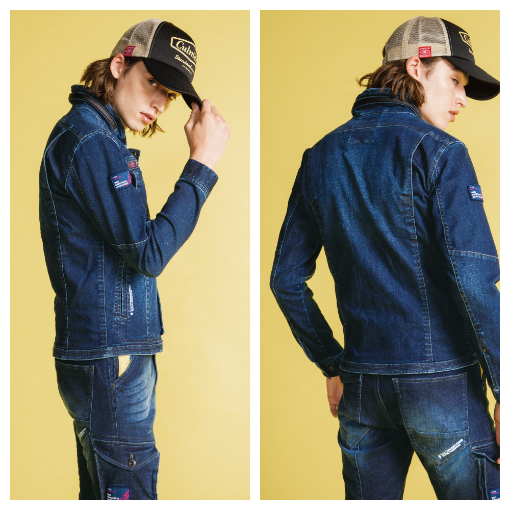 アイズフロンティア 上下セット 通年 作業服 ストレッチデニム