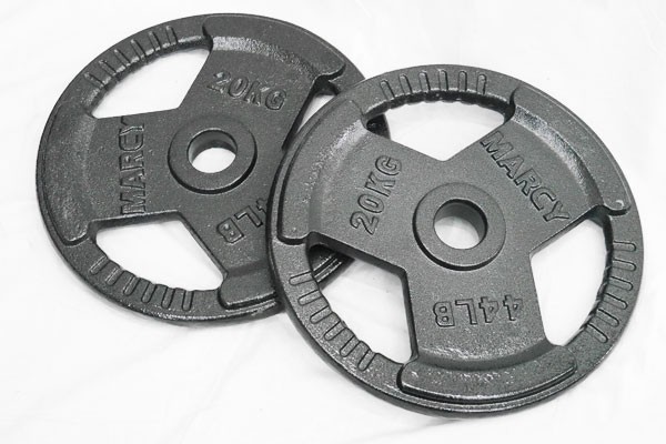 3 дыра Olympic железный гантель plate 20kg×2 шт 1set 50mm вал 