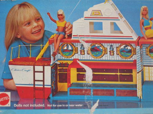  Vintage Barbie( Barbie ) DREAM лодка ~Chris Craft~ Style круиз R Ship Over 4 Feet Long! (1