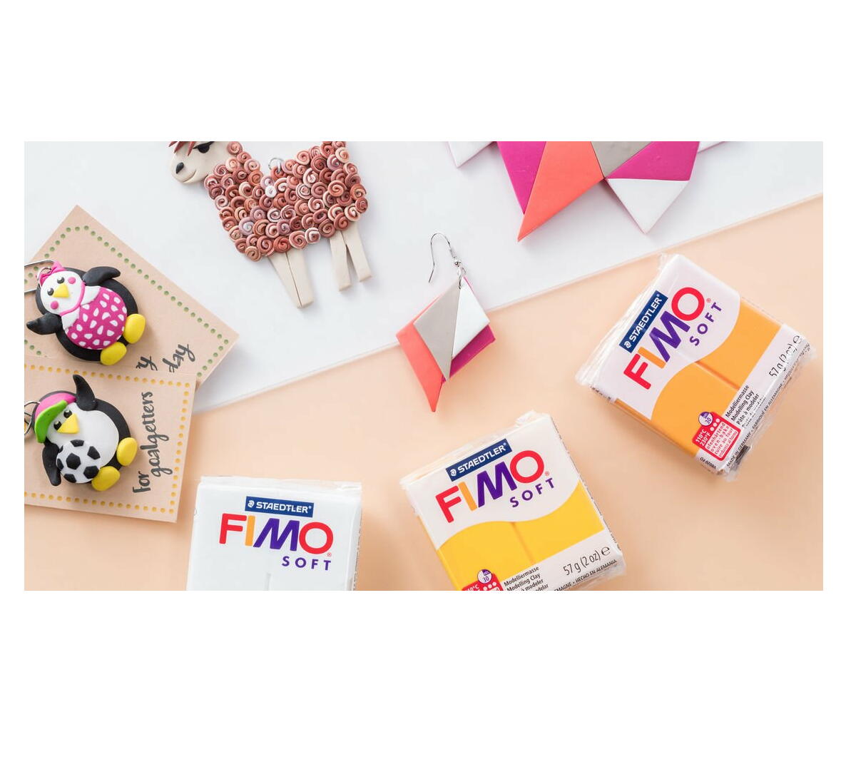  ste гонг - печь глина FIMOfimo soft u in The - голубой 8020-35