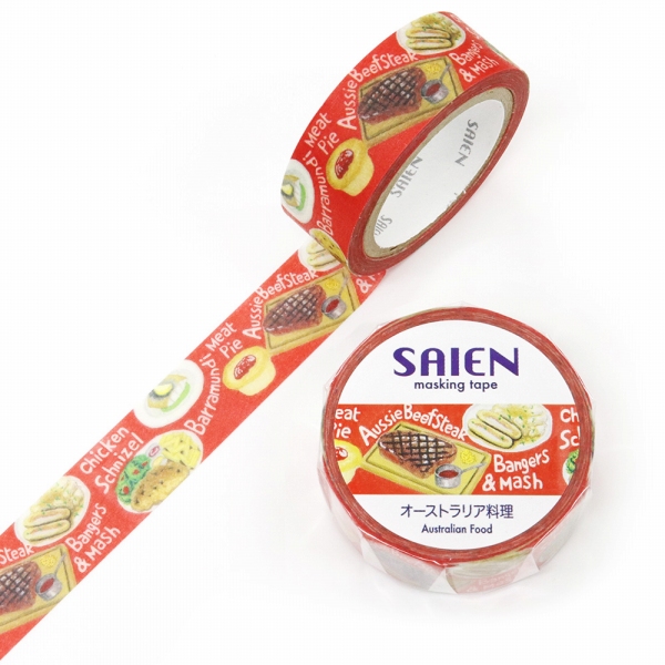  masking tape SAIEN..kamiiso production quotient author series Australia cooking TR-0269 15mm×7m lovely 