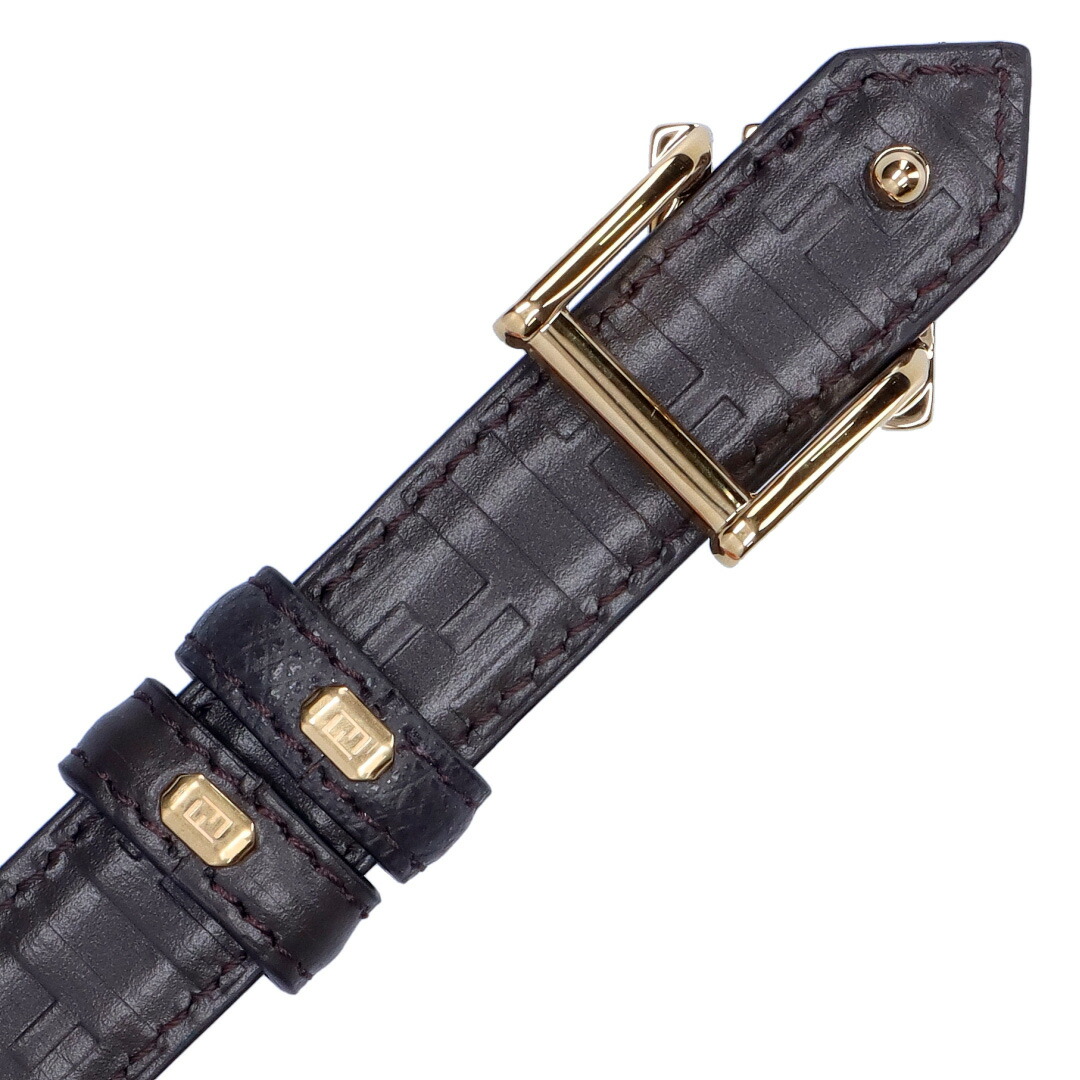  Fendi FENDI lady's belt FF diamond 8C0687 ANH8 F1MB6 Brown reversible 