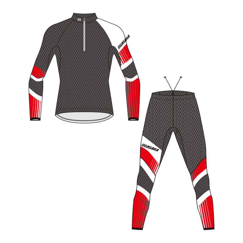  Ogasaka лыжи OGASAKA SKI Cross Country лыжи костюм для гонок рейсинг две части верх и низ в комплекте 2021-2022 модель [ производитель . приобретенный товар ]