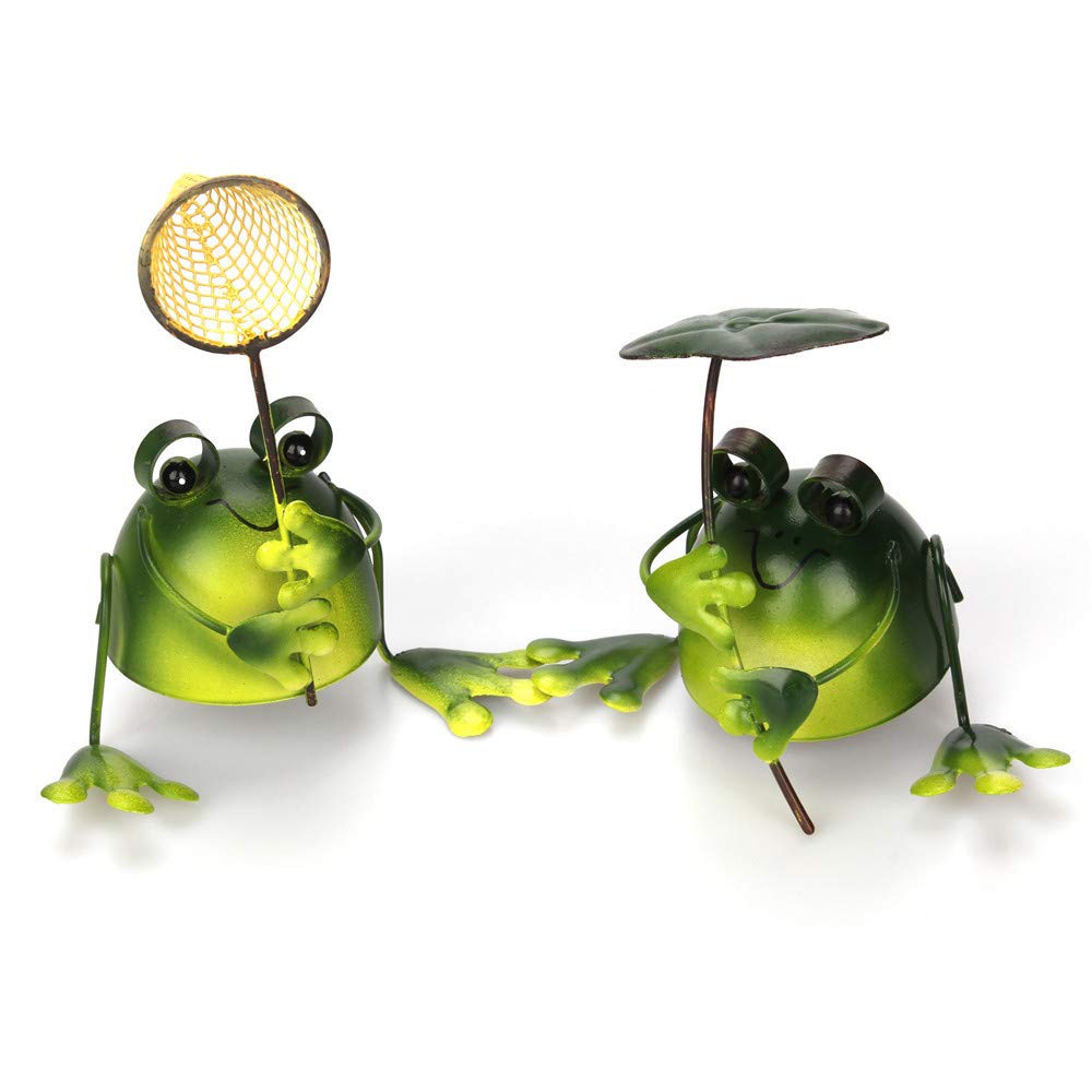 .......4 pcs. small frog small ornament present interior as . highest tin plate . made lovely .. objet d'art ( leaf, net, flower, butterfly )