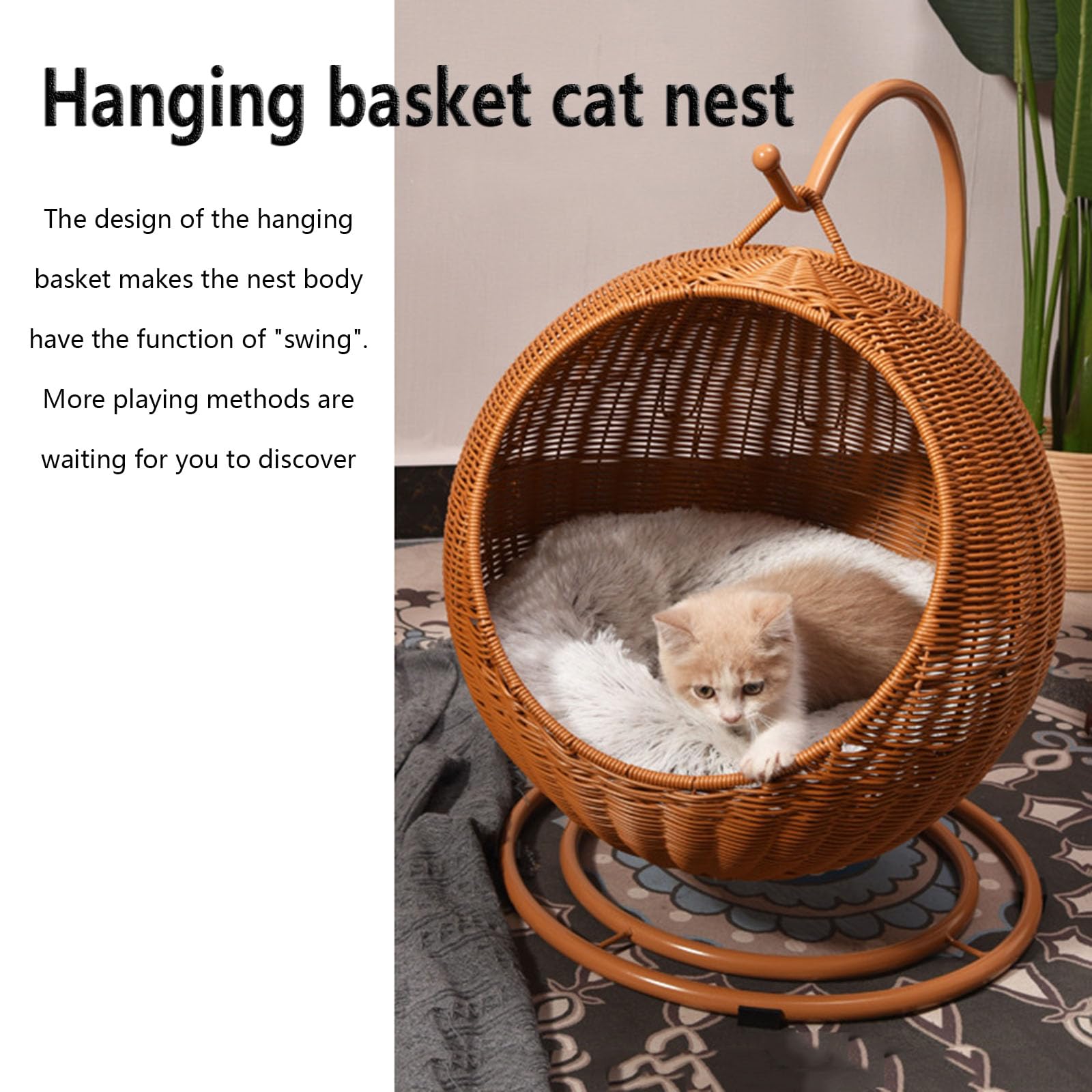  кошка. колебание гамак, стоит кошка. bed, кошка поэтому. ручная работа. . умение. кошка. корзина. bed а также сильно, выносливость. .. металлический . рама а также удален возможный подушка 