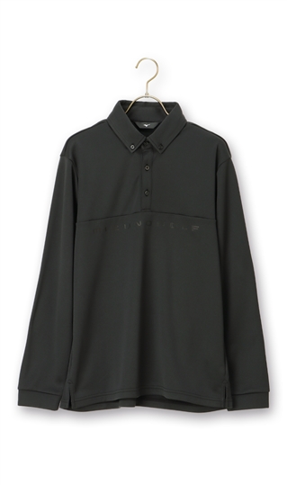 [ европейская одежда. Aoyama ] осень-зима для оттенок черного вместе воротник рубашка-поло [MIZUNO GOLF][Dynamotion Fit] MIZUNO