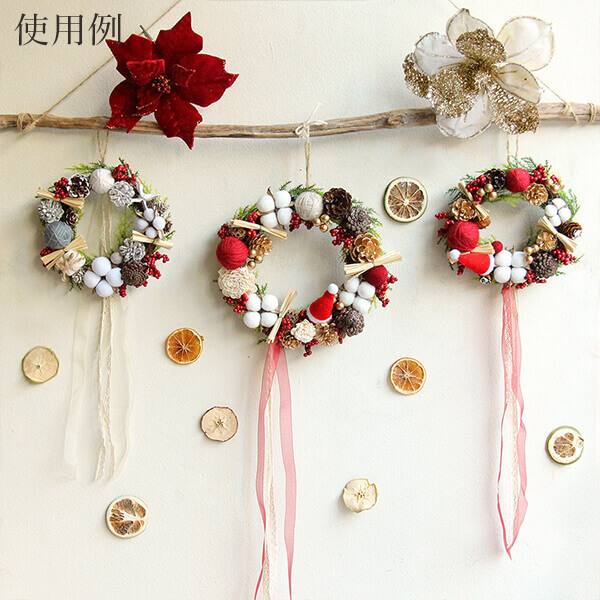 { Christmas wreath }* the same day shipping * free shipping * lease 18cm knitting wool wata. real ( stock limit ) lease ornament wata cotton wata. real tree. real decoration 