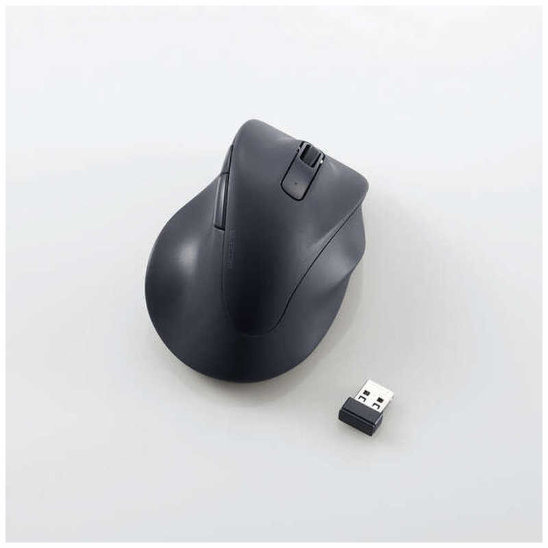  Elecom ELECOM wireless 2.4GHz mouse quiet sound wireless mouse 5 button right hand exclusive use M size black M-XGM30DBSKBK