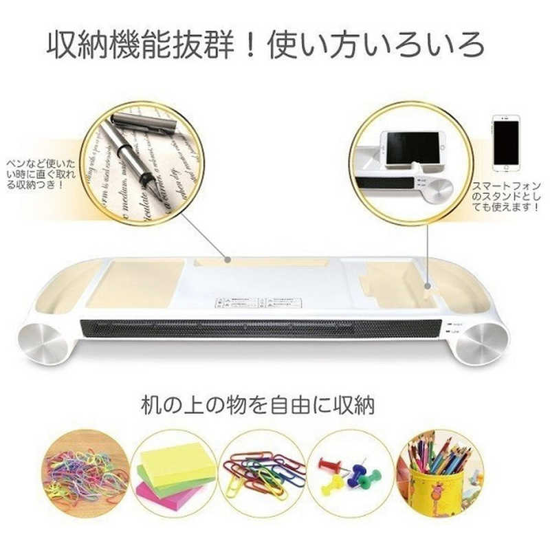  saw i Japan ceramic fan heater multi desk heater SY-096 white 