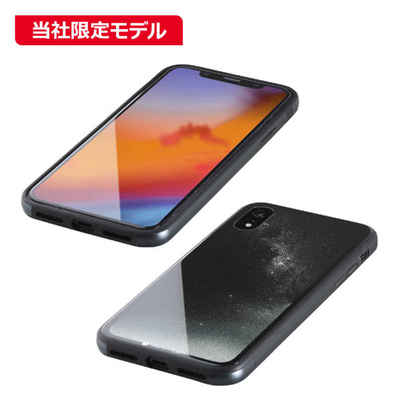 Hybrid Case Etanze for iPhone XR 星空 ブラック BKS-IP18MTGGANBK iPhone用ケースの商品画像