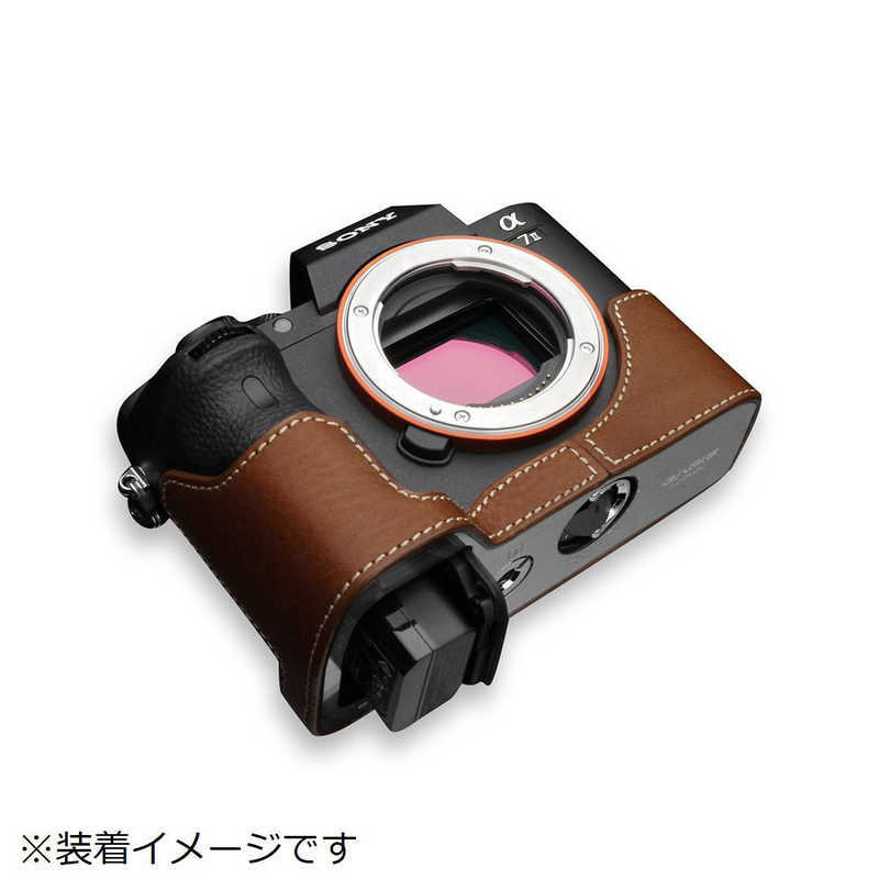 ゲリズ ソニーα7 II 用 本革カメラハーフケース XS-CHA7IICM（キャメル） カメラケースの商品画像