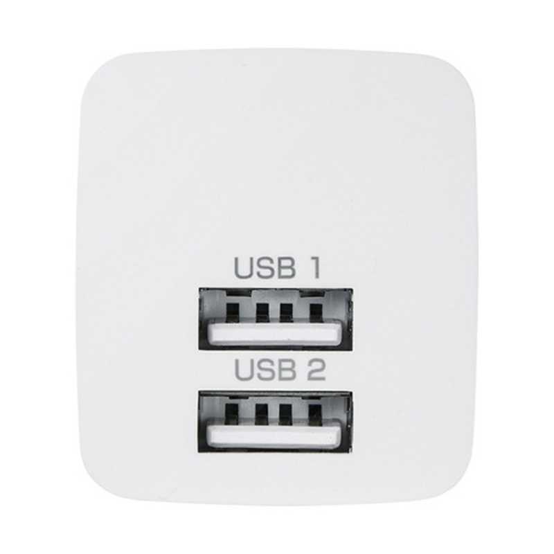  Sanwa Supply планшет / смартфон соответствует [USB подача тока ] AC-USB зарядное устройство 2.4A (2 порт ) ACA-IP44W ( белый )