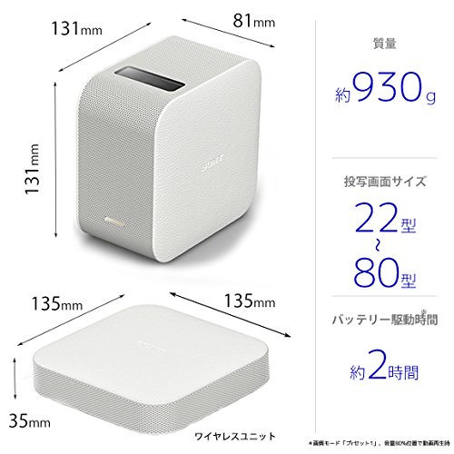  Sony проектор портативный / супер короткий подпалина пункт / аккумулятор * динамик встроенный LSPX-P1