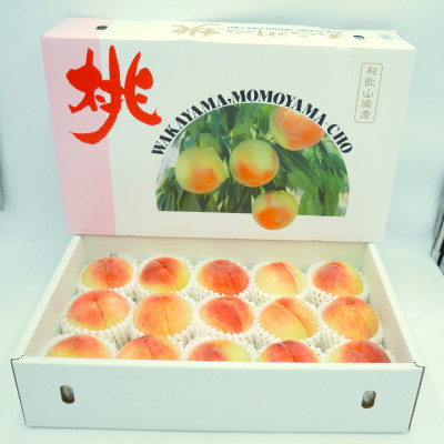 fu.... tax Kinokawa [.... limitation ] Wakayama. brand peach [ oh river. peach ] preeminence goods approximately 4kg10 sphere ~15 sphere light sensor selection .