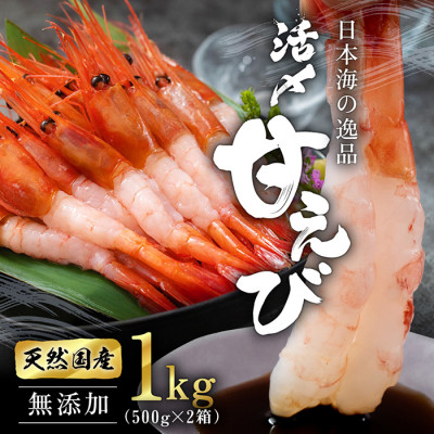 fu.... tax Echizen city freshness eminent large northern shrimp 1kg small amount .( gross weight 1.2kg) * no addition 