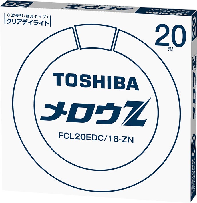 TOSHIBA メロウZ 蛍光ランプ FCL20EDC/18-ZN （Clear-DayLight） 東芝