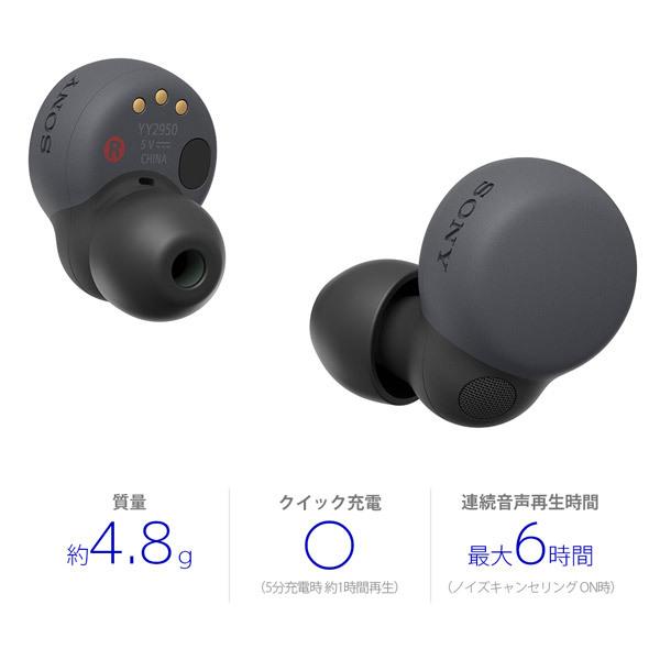  Sony full wireless earphone LinkBuds S WF-LS900NBC black [ remote control * Mike correspondence / wireless ( left right separation )/Bluetooth/ noise cancel ring correspondence ]