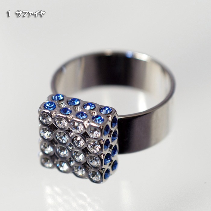 国産 ネクタイリング リングタイ スカーフリングキューブ 2色 3000