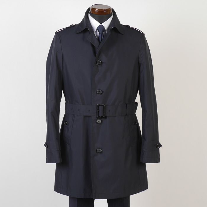 S/M/L/LL】ステンカラー コート シングルトレンチ メンズはっ水加工 透
