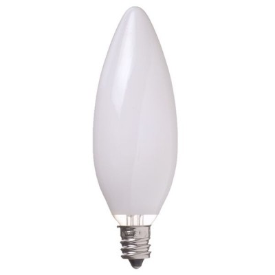 YAZAWA（家電） カラーシャンデリア球 C32 E12 25W ホワイト C321225W 白熱電球の商品画像