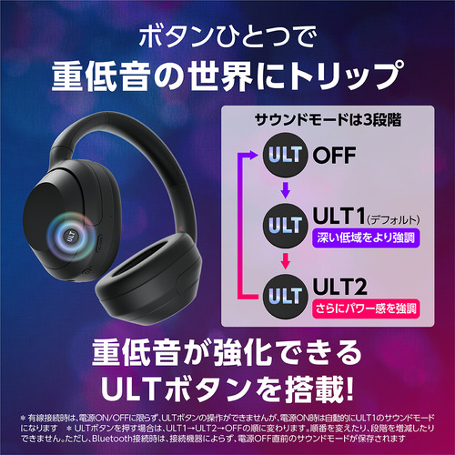 [ рекомендация товар ] Sony WH-ULT900N BC беспроводной шум отмена кольцо стерео headset ULT WEAR черный 